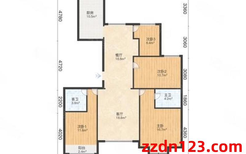 沧州天成郡府(西区),3室2厅二手房出售,报价：165万元