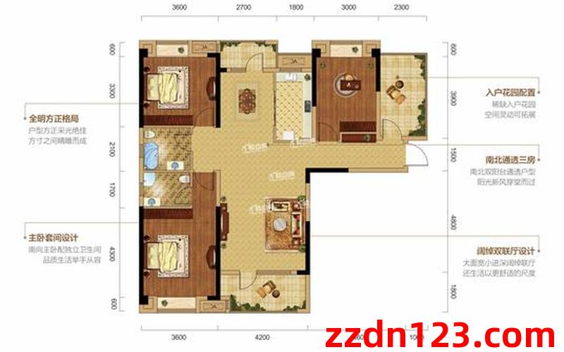 仙桃交投当代满庭春ΜΟΜΛ,3室2厅二手房出售,报价：50万元